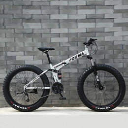 JYTFZD Fat Tyre Bike JYTFZD WENHAO Mountain Bikes, 24Inch Fat Tire Hardtail Men's Snowmobile, Dual Suspension Frame and Suspension Fork All Terrain Mountain Bicycle Adult (Color : G)