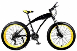 KEMANDUO Snow Bike, High Carbon Steel, Front And Rear Double Disc Brakes, Fat Tire Bike, Shock Absorption/Off-Road Men And Women Bike, Black Yellow