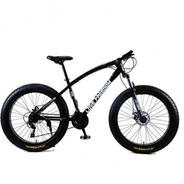 KNFBOK Fat Tyre Bike KNFBOK bikes lightweight Mountain Bike 21Speeds Off-road gear reduction Beach Bike 4.0 big tire wide tire bicycle adult Adapt to a variety of road conditions black