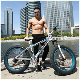 LDLL Fat Tyre Bike LDLL Mountain Bike Comfortable shock 4.0 Fat Tire MTB Bicycle, Anti-slip tread Variable Speed Bike, Country Mountain Bikes Adult Student Outdoors