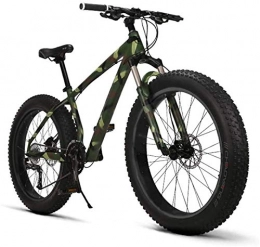 Leifeng Tower Fat Tyre Bike Leifeng Tower Lightweight， Adult Mens Fat tire Mountain Bike, Aluminum Alloy Frame Beach Snow Bikes, Double Disc Brake 27 Speed Bicycle, 26 Inch Wheels Inventory clearance (Color : A)