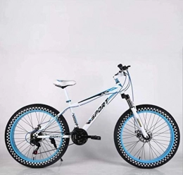Leifeng Tower Fat Tyre Bike Leifeng Tower Lightweight， Mens Adult Fat Tire Mountain Bike, Double Disc Brake Beach Snow Bikes, Road Race Cruiser Bicycle, 24 Inch Wheels Inventory clearance (Color : E, Size : 24 speed)