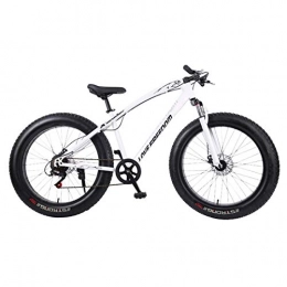 LHQ-HQ Bike LHQ-HQ Outdoor sports Fat Bike, 26 Inches Snow Mountain Bike 24 Speed Variable Speed Cross Country 4.0 Big Tires Adult Outdoor Riding, Black Outdoor sports Mountain Bike (Color : White)