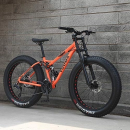 LIANG Fat Tyre Bike LIANG 7 / 21 / 24 / 27 Speed 26x4.0 Fat bike Mountain Bike Snow Bicycle Shock Suspension Fork, soft tail frame, 27 speed