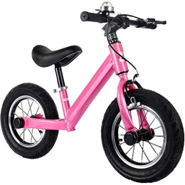 LIERSI 12 Inch Mountain Bikes, Boys Girls Fat Tire Mountain Trail Bike, High Carbon Steel Frame, Anti-Slip Bikes,Pink