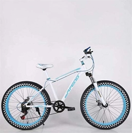 Leifeng Tower Fat Tyre Bike Lightweight， Mens Adult Fat Tire Mountain Bike, Double Disc Brake Beach Snow Bicycle, High-Carbon Steel Frame Cruiser Bikes, 24 Inch Highway Wheels Inventory clearance ( Color : B , Size : 7 speed )
