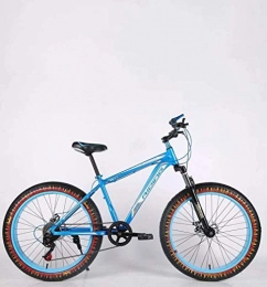 Leifeng Tower Fat Tyre Bike Lightweight， Mens Adult Fat Tire Mountain Bike, Double Disc Brake Beach Snow Bicycle, High-Carbon Steel Frame Cruiser Bikes, 26 Inch Flame Wheels Inventory clearance ( Color : D , Size : 24 speed )