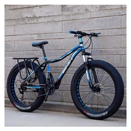 LILIS Bike LILIS Mountain Bike Folding Bike Fat Tire Bike Adult Road Bikes Bicycle Beach Snowmobile Bicycles For Men Women (Color : Blue, Size : 26in)