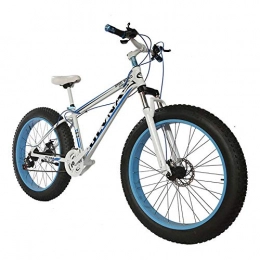 LJXiioo Fat Tyre Bike LJXiioo Fat Bike 26 Wheel Size And Men Gender Fat Bicycle From Snow Bike, Fashion Mtb 21 Speed Full Suspension Steel Double Disc Brake Mountain Mtb Bicycle, D