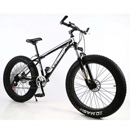 LJXiioo Fat Bike 26 Wheel Size And Men Gender Fat Bicycle From Snow Bike, Fashion Mtb 21 Speed Full Suspension Steel Double Disc Brake Mountain Mtb Bicycle,E