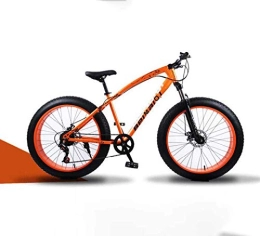 lqgpsx Fat Tyre Bike lqgpsx Mountain Bikes, 26 Inch Fat Tire Hardtail Mountain Bike, Dual Suspension Frame And Suspension Fork All Terrain Mountain Bicycle, Men's And Women Adult