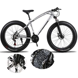 LXDDP Fat Tyre Bike LXDDP Fat Tire Mens Mountain Bike, Outdoor Cycling, 26-Inch / Medium High-Tensile Steel Frame, 26-Inch Wheels