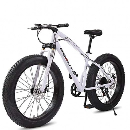 LYRWISHJD Bike LYRWISHJD 4.0 Fat Tire Mountain Bike Snow Bikes Cycling Road Bikes With High Carbon Steel Frame And Bold Suspension Fork For Work, Fitness, Outing, Cross Country (Size : 26 inch, Speed : 27 Speed)