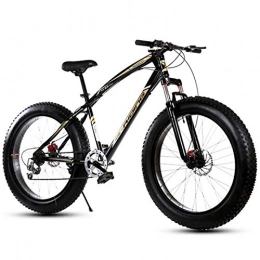 LYRWISHJD Bike LYRWISHJD Mountain Bike, 20 Inch, 27 Speed, with 4.0" Fat Tyres, Snow Bicycles, High Carbon Steel Frame Durable Non-slip Handle 9 Positioning Chainrings (Size : 20 inch, Speed : 27 Speed)