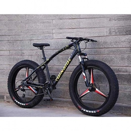 MJY Fat Tyre Bike MJY Bicycle Mountain Bikes, 26 inch Fat Tire Hardtail Mountain Bike, Dual Suspension Frame and Suspension Fork All Terrain Mountain Bicycle, Men's and Women Adult 6-24, 21 Speed