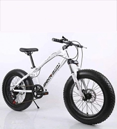 MJY Fat Tyre Bike MJY Fat Tire Mens Mountain Bike, Double Disc Brake / High-Carbon Steel Frame Cruiser Bikes, Beach Snowmobile Bicycle, 26 inch Wheels 5-25, 24 Speed