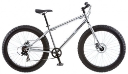 Mongoose Fat Tyre Bike Mongoose Men's Malus Fat Tire Bike, Silver