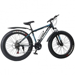Mountain Bike Fat Tire Bikes for Adult with High Carbon Steel Frame, 21 Speed 26 Inch, Disc Brake Anti-Slip Bicycles, Weigth 48.5Lbs for Teens