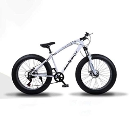  Fat Tyre Bike Mountain Bikes, 26 Inch Fat Tire Hardtail Mountain Bike, Dual Frame And Fork All Terrain Mountain Bicycle, Men's And Women Adult