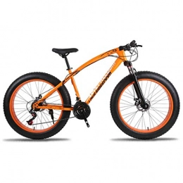 MUYU Bike MUYU Adult Mountain Bike 26-Inch Carbon Steel Frame 21-Speed (24-Speed, 27-Speed) Road Bike, Orange, 27speed