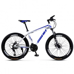 MUYU Bike MUYU Endurance Aluminum Road Bike, 21 Speeds(24 Speeds, 27 Speeds, 30 Speeds) Dual Disc-Brake 3 Spoke Commuter Bicycle, Blue, 30speed