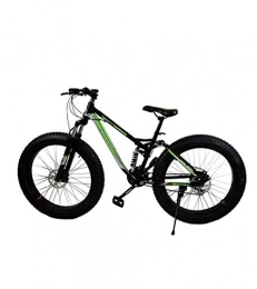 MYSZCWCF Bike MYSZCWCF 26 Inch Fat Tire Mountain Bike, Men's Aluminum Alloy Suspension Mountain Bike With Adjustable Seats, Student Bike Black (Color : Green)