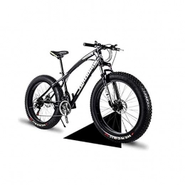 N\A Fat Tyre Bike  ZGGYA 24-inch Mountain Bike, High-carbon Steel Frame, Double Full Suspension Double Disc Brakes, 24-speed Bicycle, Snow Bike