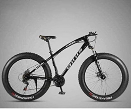Painting Fat Tyre Bike Painting 26 Inch Bicycle Mountain Bike Fat Tire MTB Bikes, High-Carbon Steel Frame, Shock-Absorbing Front Fork Dual Disc Brake BXM bike (Color : Black, Size : 24 speed)
