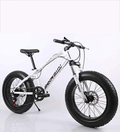 QZ Fat Tyre Bike QZ Fat Tire Mens Mountain Bike, Double Disc Brake / High-Carbon Steel Frame Cruiser Bikes, Beach Snowmobile Bicycle 26 inch Wheels (Color : A, Size : 27 speed)