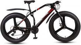 QZ Bike QZ Mens Adult Fat Tire Mountain Bike, Bionic Front Fork Beach Snow Bikes, Double Disc Brake Cruiser Bicycle, 26 Inch Wheels (Color : B, Size : 27 speed)