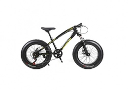 SEESEE.U Fat Tyre Bike SEESEE.U Mountain Bike Unisex Hardtail Mountain Bike 7 / 21 / 24 / 27 Speeds 26 inch Fat Tire Road Bicycle Snow Bike / Beach Bike with Disc Brakes and Suspension Fork, Black, 7 Speed