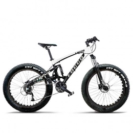 FXD Mountain Bike Fat Tyre Bike Snow Mountain Bike 27-speed Aluminum Alloy 26 Inch 4.0 Thick Oversized Tire Bicycle Double Shock Absorption Wide Tire Mountain Bike Front And Rear Shock / Hydraulic Disc Brake / Shock Absorber Lock