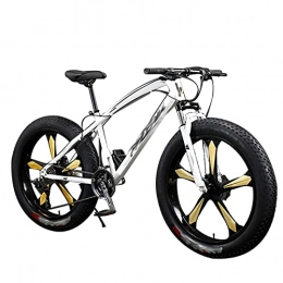 Tbagem-Yjr Fat Tyre Bike Tbagem-Yjr 26 Inch Mtb Fat Bike 7 / 21 / 24 / 27 / 30 Speed Bicycle 5 Knife Wheel Fat Tire Mountain Bike Beach Cruiser Snow Bike Fat Big Tyre Bicycle (Color : D, Size : 27speed)