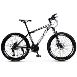 Tbagem-Yjr Bike Tbagem-Yjr Dual Suspension / Disc Brakes 26 Inch Wheel Mountain Bike, City Road Bicycle (Color : Black white, Size : 21 speed)