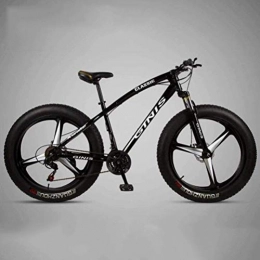 Tbagem-Yjr Fat Tyre Bike Tbagem-Yjr Mountain Bicycle - City Road Bicycle Dual Suspension Mountain Bikes Sports Leisure (Color : Black, Size : 30 speed)
