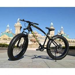 VVBGTS Foldable MountainBike 26 Inch 4.0 Widened Large Tire Shift Fat Tire Bike, Mountain Beach Snowmobile, Shock Absorption Off-Road Bicycle (Color : 1, Size : 7Speed) (Color : 1, Size : 30Speed)