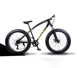 JYTFZD Fat Tyre Bike WENHAO Mountain Bikes, 26 Inch Fat Tire Hardtail Mountain Bike, Dual Suspension Frame and Suspension Fork All Terrain Mountain Bicycle, Men's and Women Adult, 24 speed, Black spoke ( Color : 21 Speed )