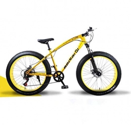 JYTFZD Fat Tyre Bike WENHAO Mountain Bikes, 26 Inch Fat Tire Hardtail Mountain Bike, Dual Suspension Frame and Suspension Fork All Terrain Mountain Bicycle, Men's and Women Adult, 24 speed, Black spoke ( Color : 27 Speed )