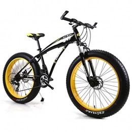 WGYDREAM Fat Tyre Bike WGYDREAM Mountain Bike, 24" Womens Mountain Bicycles Ravine Bike with Dual Disc Brake Front Suspension 21 / 24 / 27 speeds, Carbon Steel Frame (Color : A, Size : 27 Speed)
