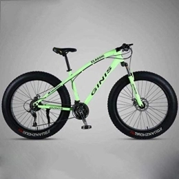 WJSW Bike WJSW Hardtail Mountain Bikes - 26 Inch High-carbon Steel Dual Disc Brakes Sports Leisure City Road Bicycle (Color : Green, Size : 24 speed)