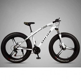 WJSW Fat Tyre Bike WJSW Mountain Bike Bicycle for Adults, 264.0 Inch Fat Tire MTB Bike, Hardtail High-Carbon Steel Frame, Shock-Absorbing Front Fork And Dual Disc Brake