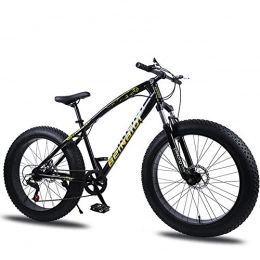 WYX Bike WYX 7Speed 24 / 26In Fat Bike Mountain Bike Snow Bicycle Shock Suspension Bicycle Snow Bikes Front And Rear Mechanical Disc Brake, b, 26"× 7 speed