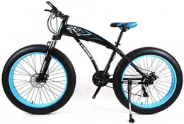 Wyyggnb Fat Tyre Bike Wyyggnb Mountain Bike, Folding Bike 7 / 21 / 24 / 27 Speeds, 26 Inch Fat Tire Road Bicycle Snow Bike Pedals With Disc Brakes And Suspension Fork (Color : B, Size : 24 Speed)