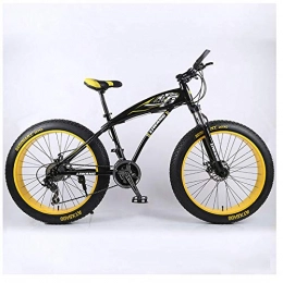 xmb Fat Tyre Bike XMB 26 inch off-road bicycles, Dual disc brake men and women mountain bikes with full suspension, fat tires high carbon steel suspension youth men and women mountain bikes (21-speed)