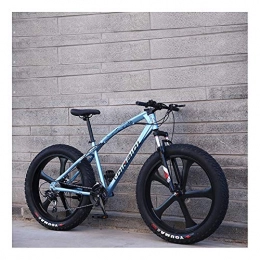 YCHBOS Fat Tyre Bike YCHBOS 26" Fat Tyre Mountain Bike for Men And Women, Beach Snow Bikes, Cruiser Bicycle with Double Disc Brakes, 24 Speed Adult Fat Tire Bicycle, Shock Absorption Front ForkA