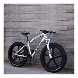 YCHBOS Fat Tyre Bike YCHBOS 26" Fat Tyre Mountain Bike for Men And Women, Beach Snow Bikes, Cruiser Bicycle with Double Disc Brakes, 24 Speed Adult Fat Tire Bicycle, Shock Absorption Front ForkC
