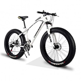 YCHBOS Bike YCHBOS 26 Inch Adult Mountain Bike Fat Wheel, 21 / 27 Speed Lightweight High-Carbon Steel Frame Dual Beach Cruiser Fat Tire Bicycle, Dual Disc Brakes and Front SuspensionA-27 Speed