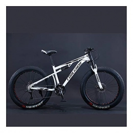 YCHBOS Fat Tyre Bike YCHBOS Mens Bikes Fat Tire Mountain Bike 26 Inch, 27 Speed Off-road Beach Snow Bicycle Full Suspension MTB Dual Disc Brakes, High-Carbon Steel FrameD