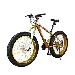 YDYG Mountain Bike, 26 Inch Wheels, 27 Speed Adult Mountain Trail Bike, All Terrain Exercise Bicycle Outroad Birthday Gift,Gold