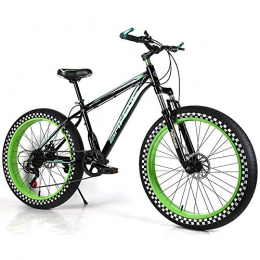 YOUSR Fat Tyre Bike YOUSR Mountain Bicycles Snow Bike Mountain Bicycles Folding For Men And Women Green 26 inch 27 speed